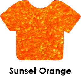 Siser HTV Vinyl Sparkle Sunset Orange 12"X12" Sheet